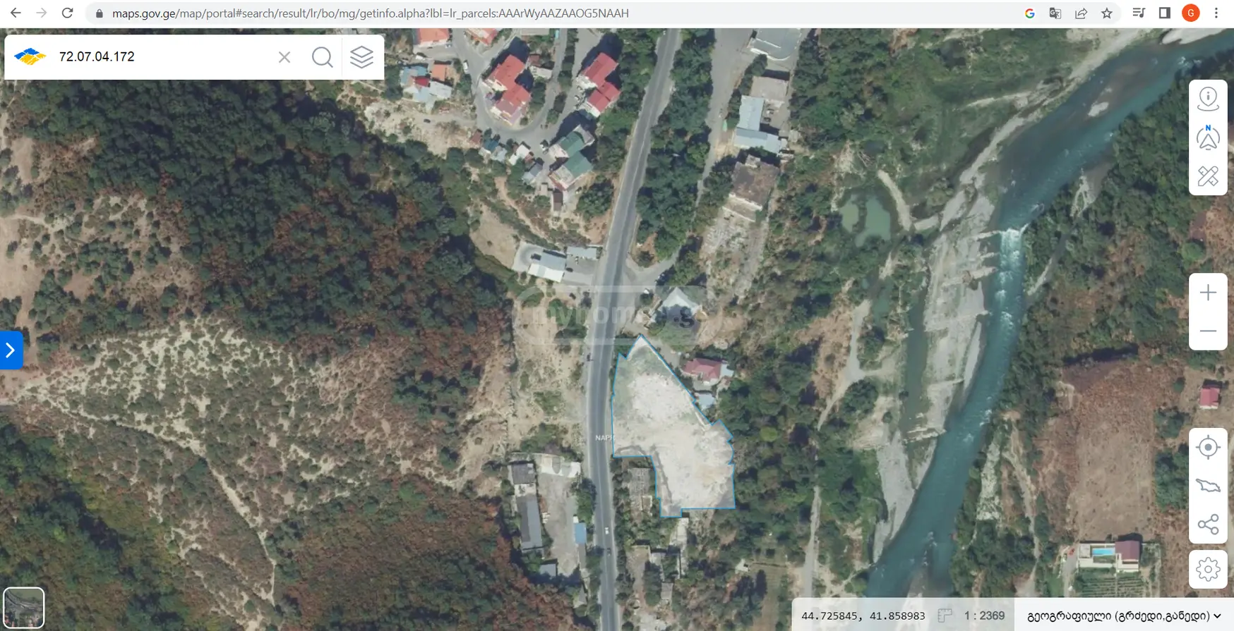 იყიდება Non-Agricultural Plot In Mtskhetaში view 1