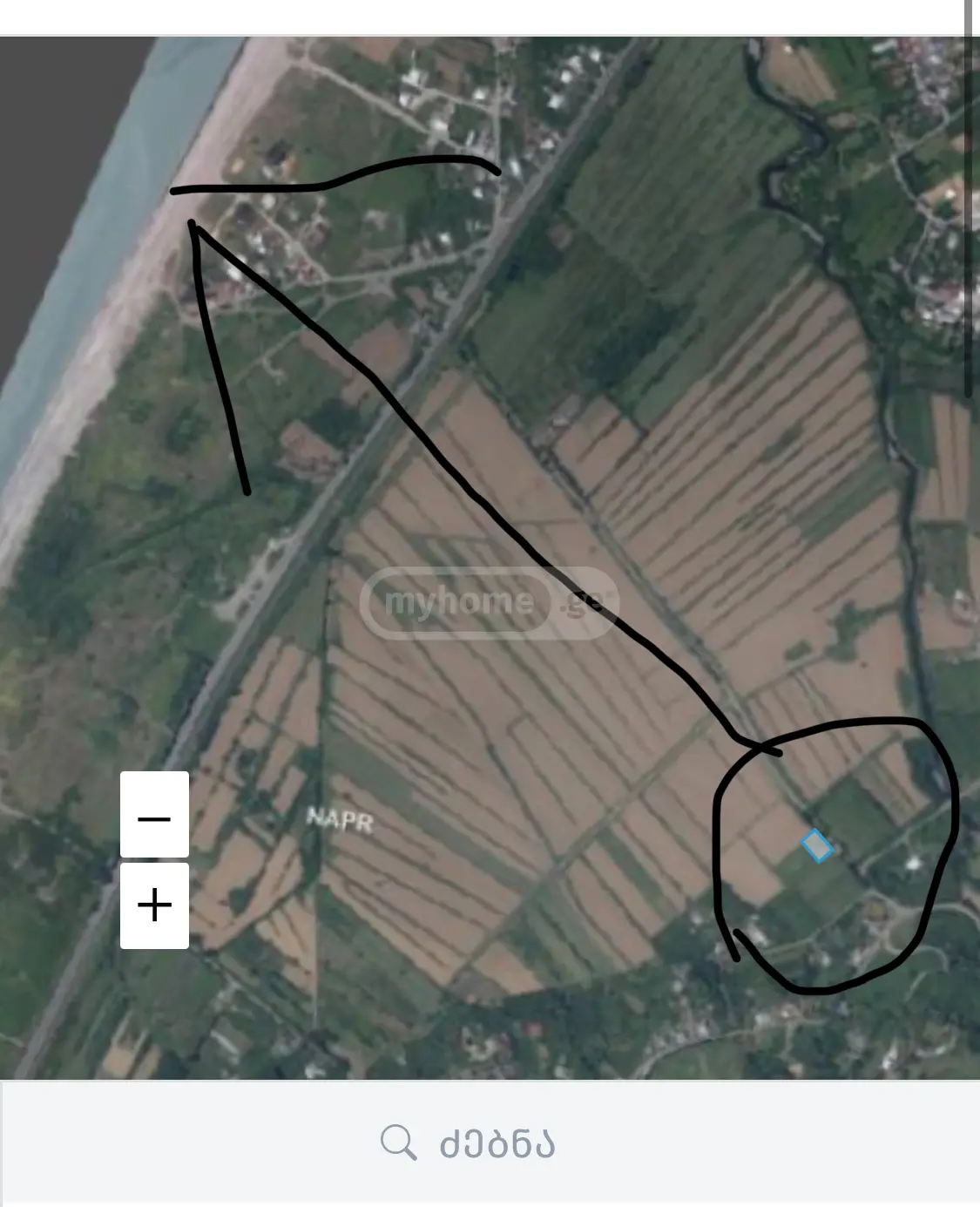 იყიდება Non-Agricultural Plot In Kobuletiში view 2