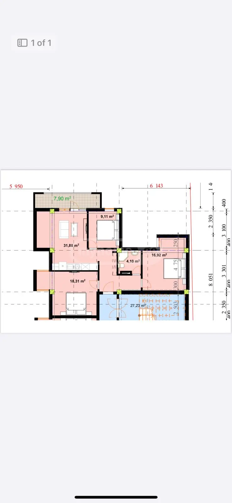 2 Room Apartment For Sale view 7