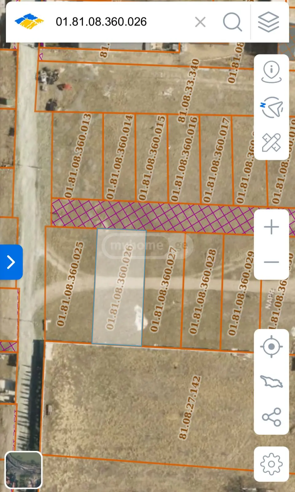 Agricultural Plot For Sale In Varketili view 4