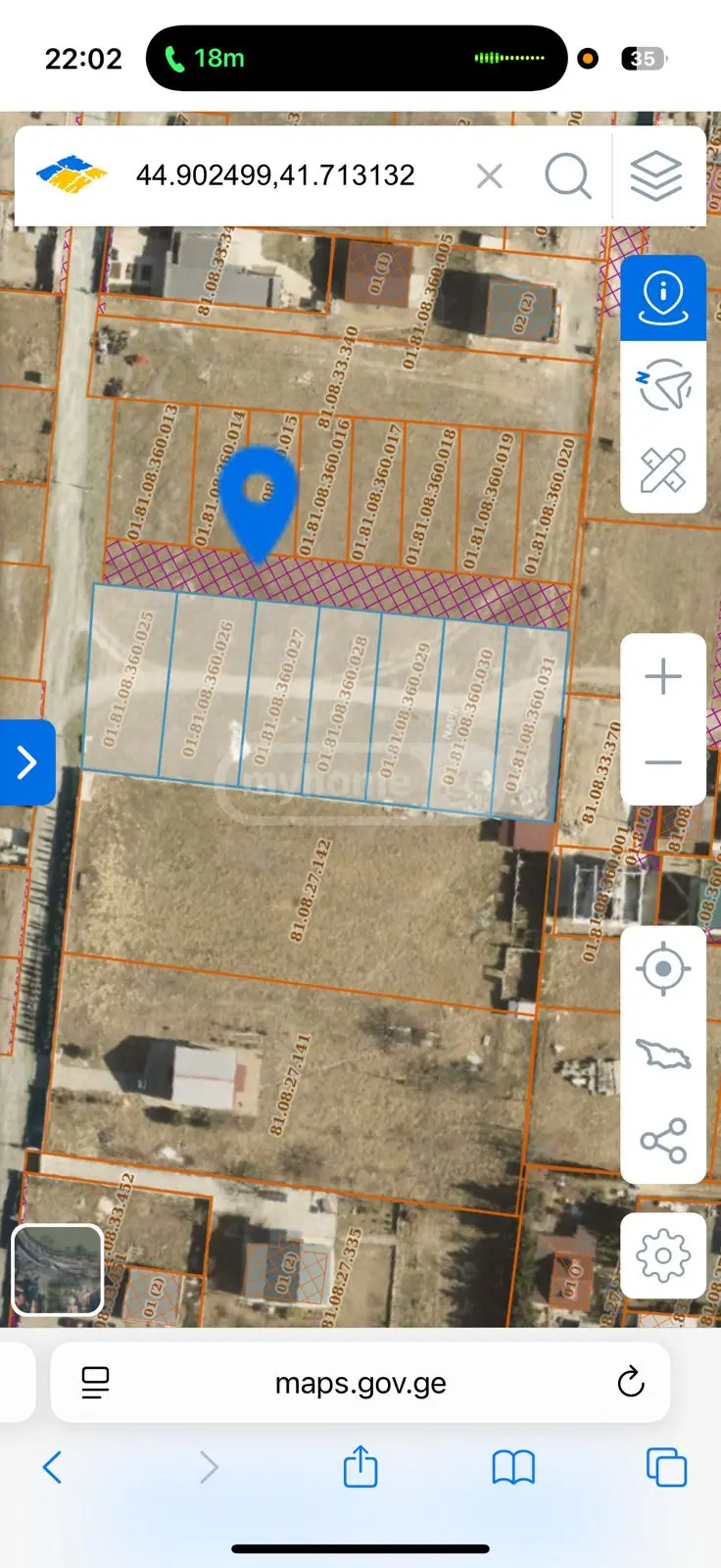 Agricultural Plot For Sale In Varketili view 3
