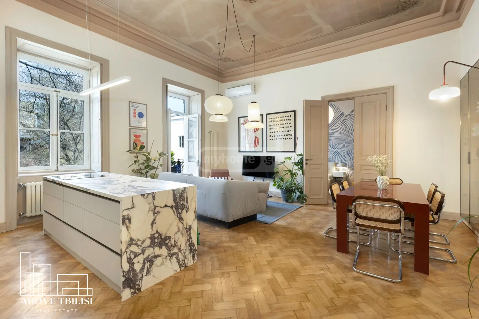 David Aghmashenebeli Ave, 55/1: 3-Room, 91.0 M² | Korter.Ge view 40
