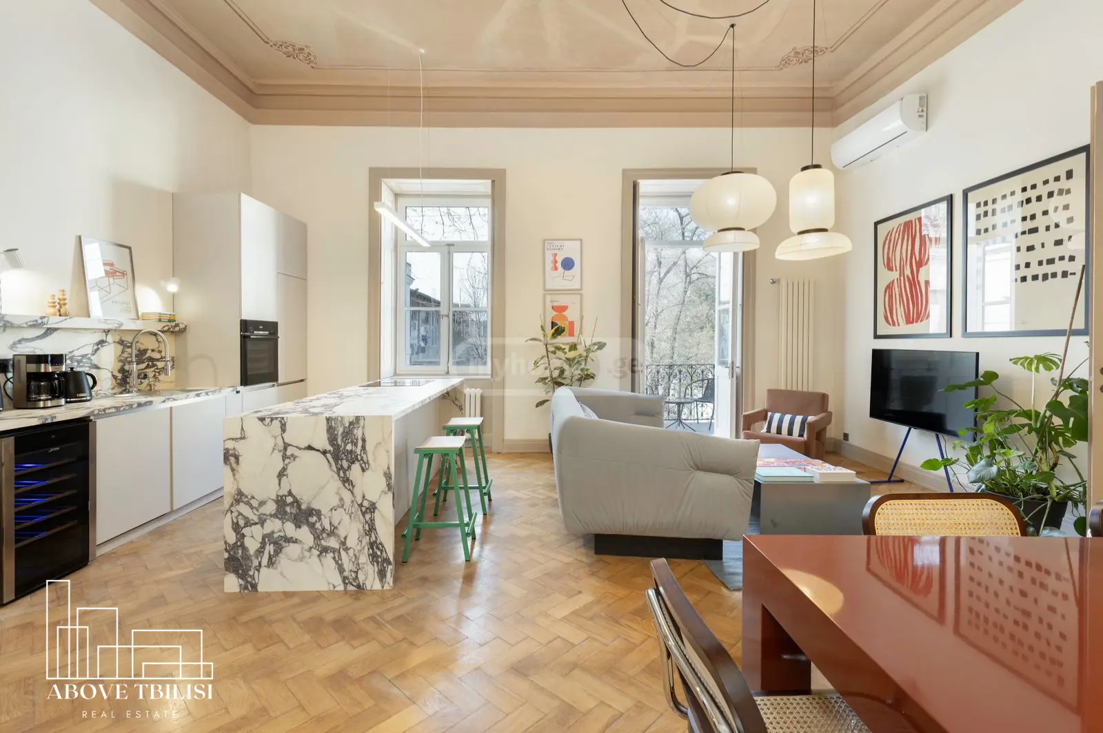 David Aghmashenebeli Ave, 55/1: 3-Room, 91.0 M² | Korter.Ge view 41