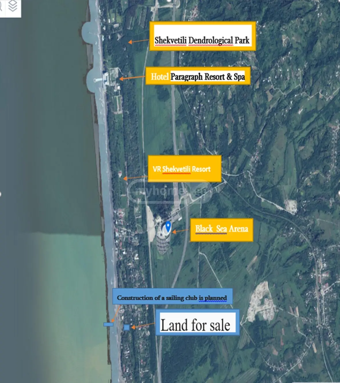 Non-Agricultural Plot For Sale In Shekvetili, In Ozurgeti Municipality view 3