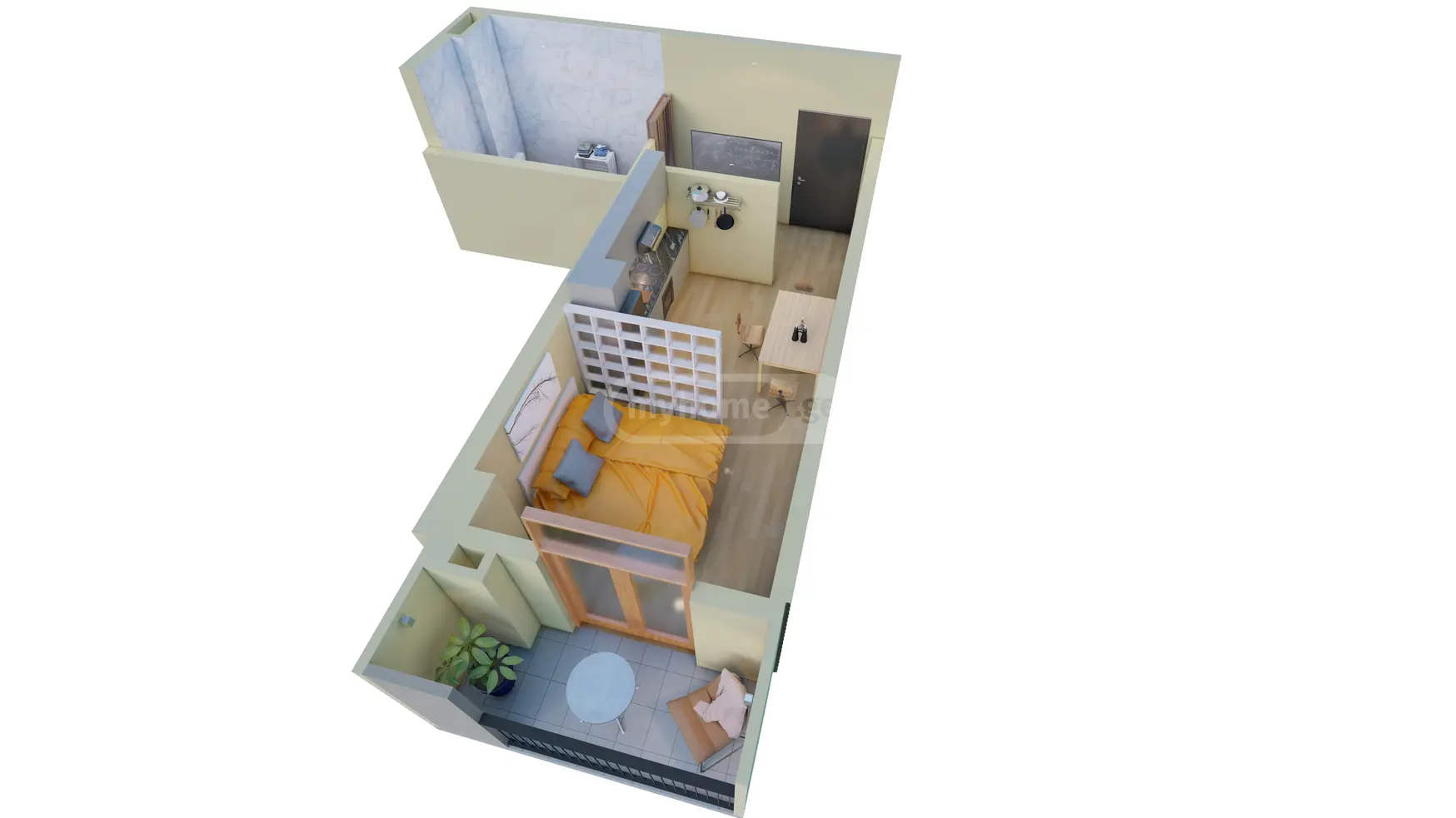 1 Room Apartment For Sale view 1