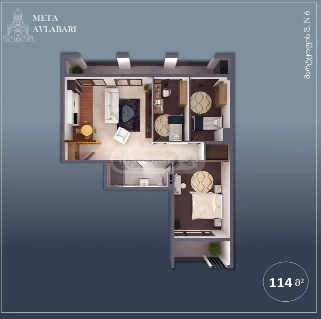 4 Room Apartment For Sale view 2