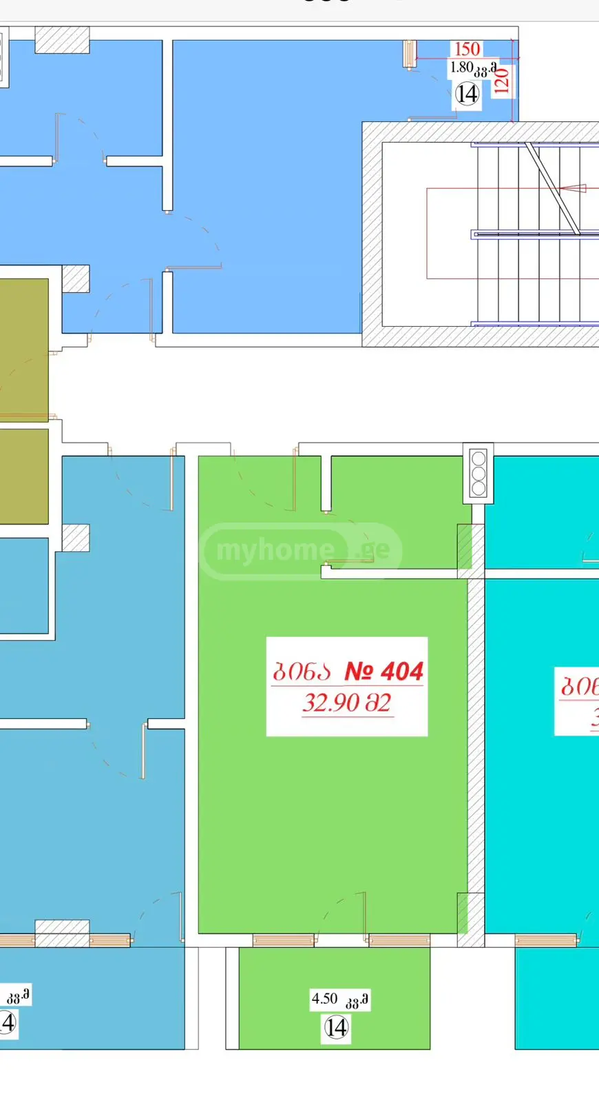 1 Room Apartment For Sale view 2