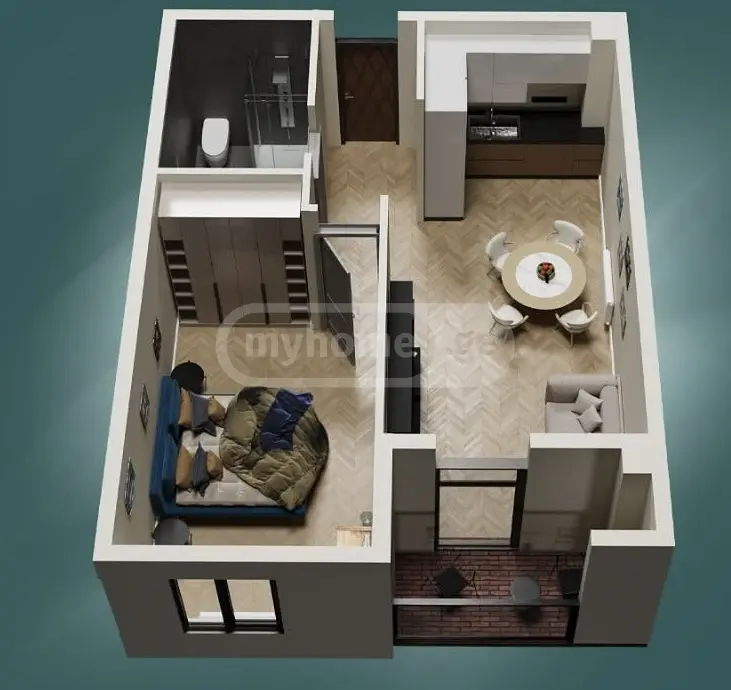 2 Room Apartment For Sale view 1