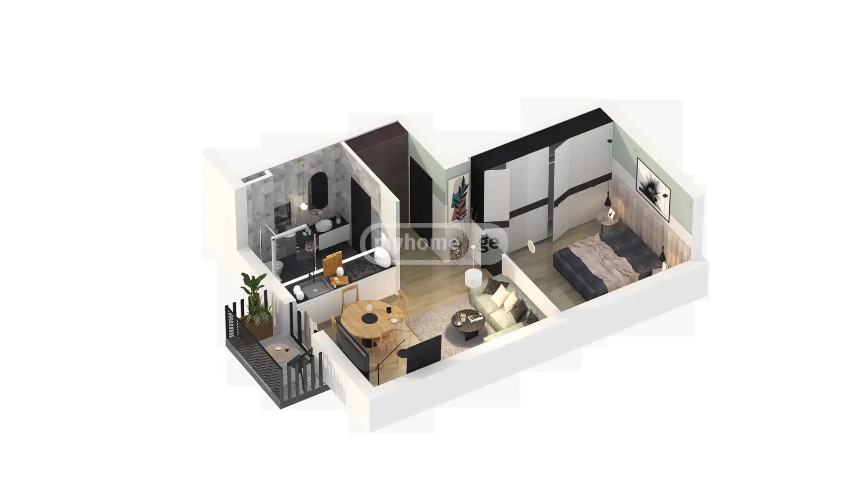 Продажа 2-комната Квартира view 3