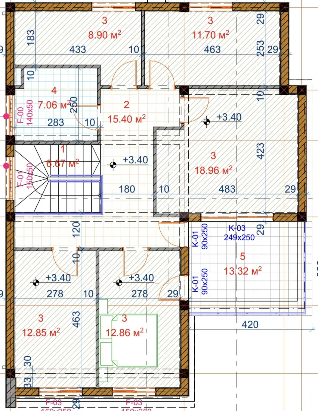 7 Room Private House For Sale view 16