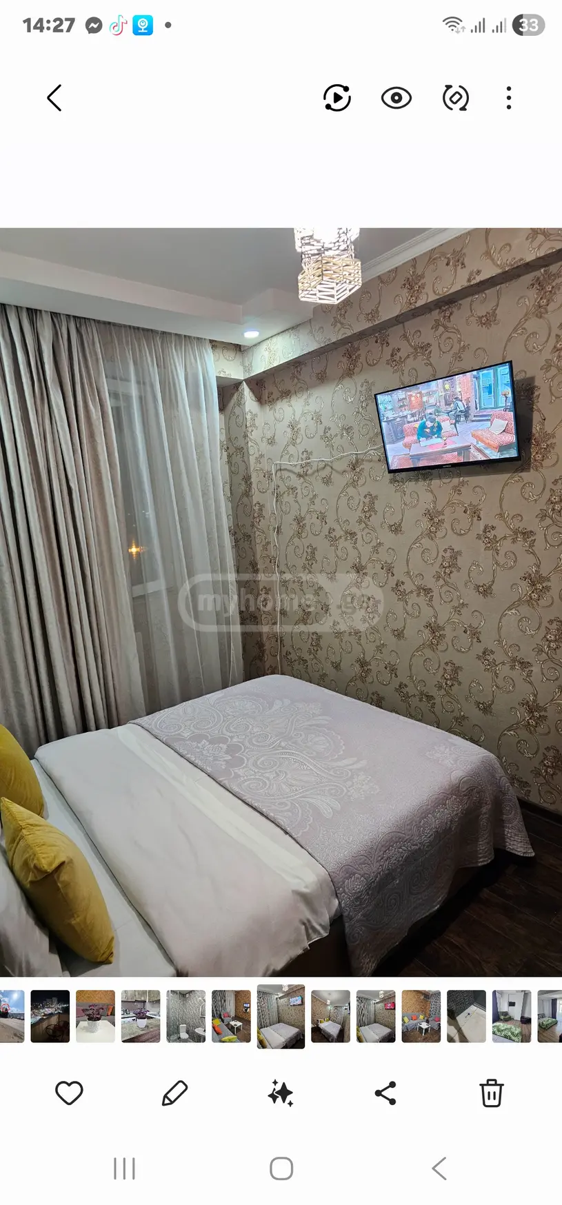2 Room Apartment Daily Rent In Varketili view 12