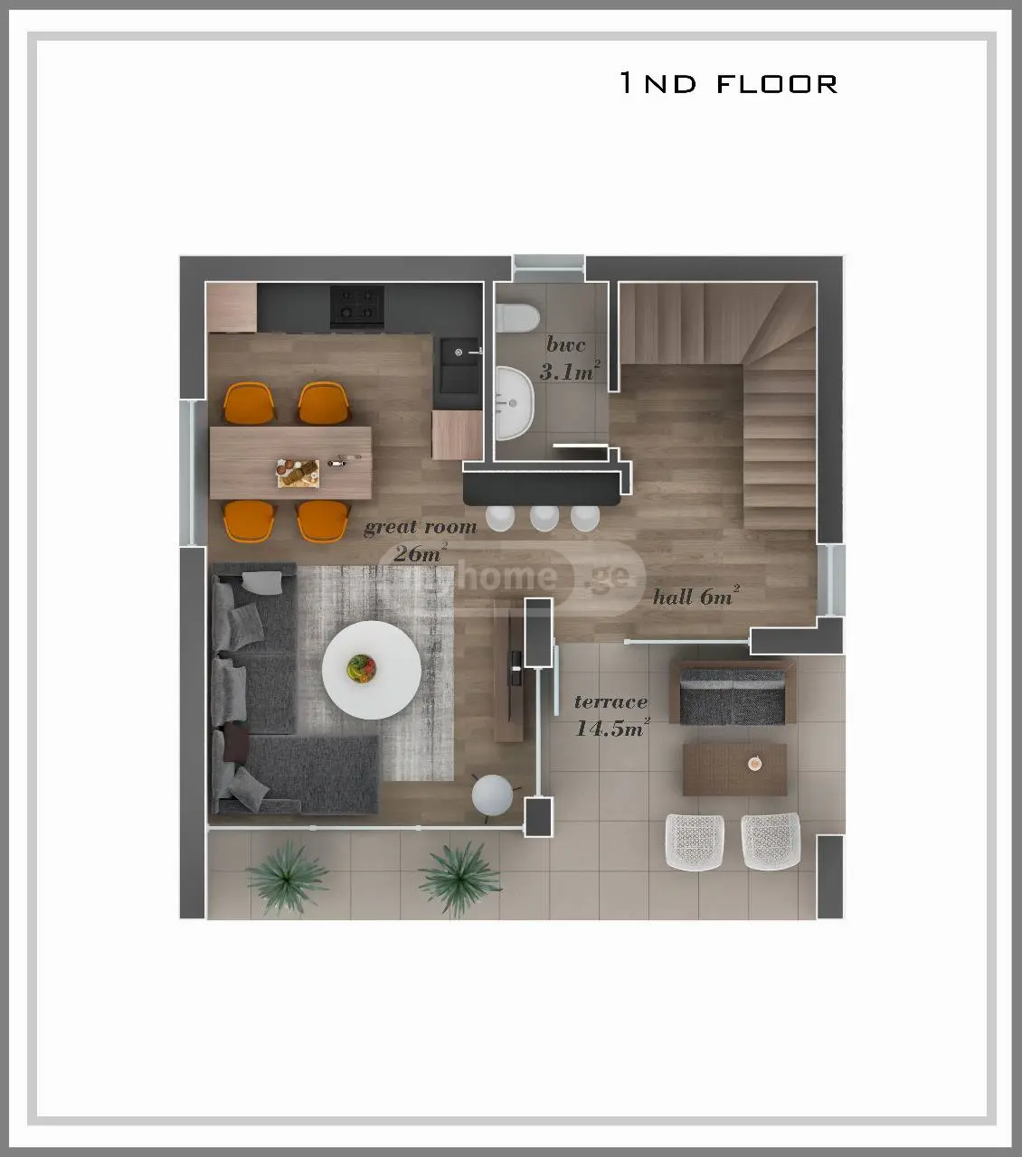 3 Room Private House For Sale view 8