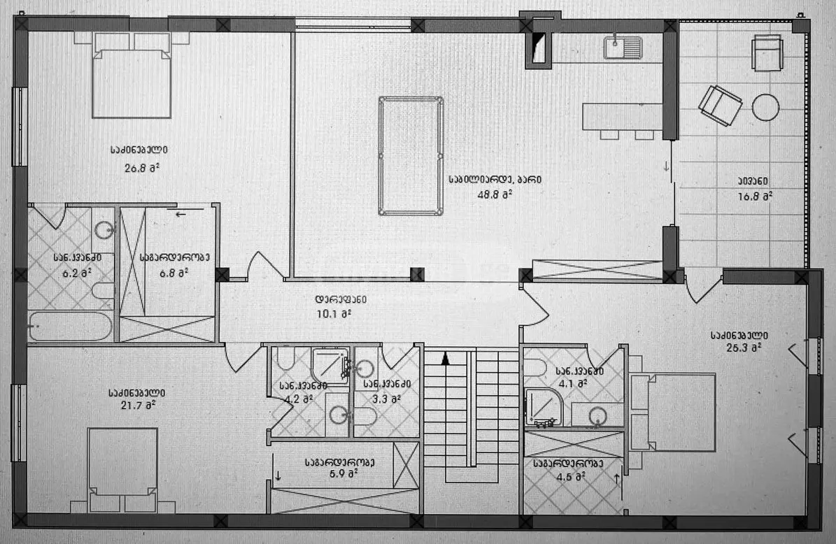 8 Room Private House For Sale view 16