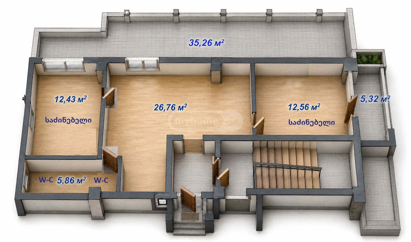 3 Room Apartment For Sale view 4