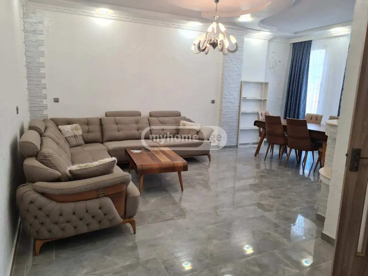 3 Room Apartment For Rent In Kakhabri District, In Batumi view 1