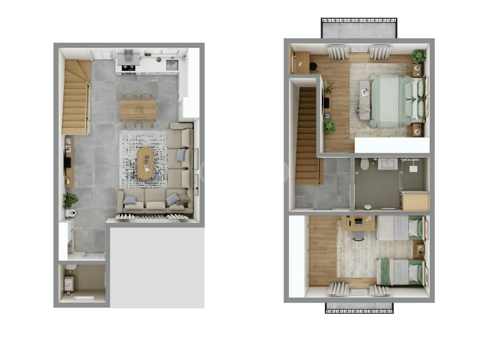 3 Room Private House For Sale view 32