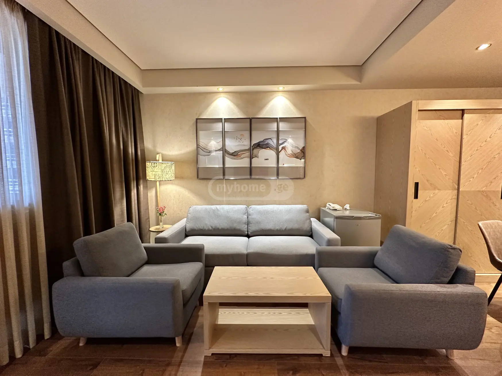 2 Room Apartment For Rent In Chaqvi, In Kobuleti Municipality view 3