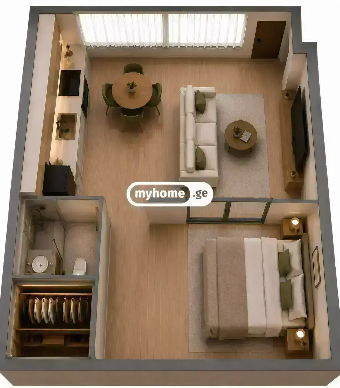 2 Room Apartment For Sale view 24