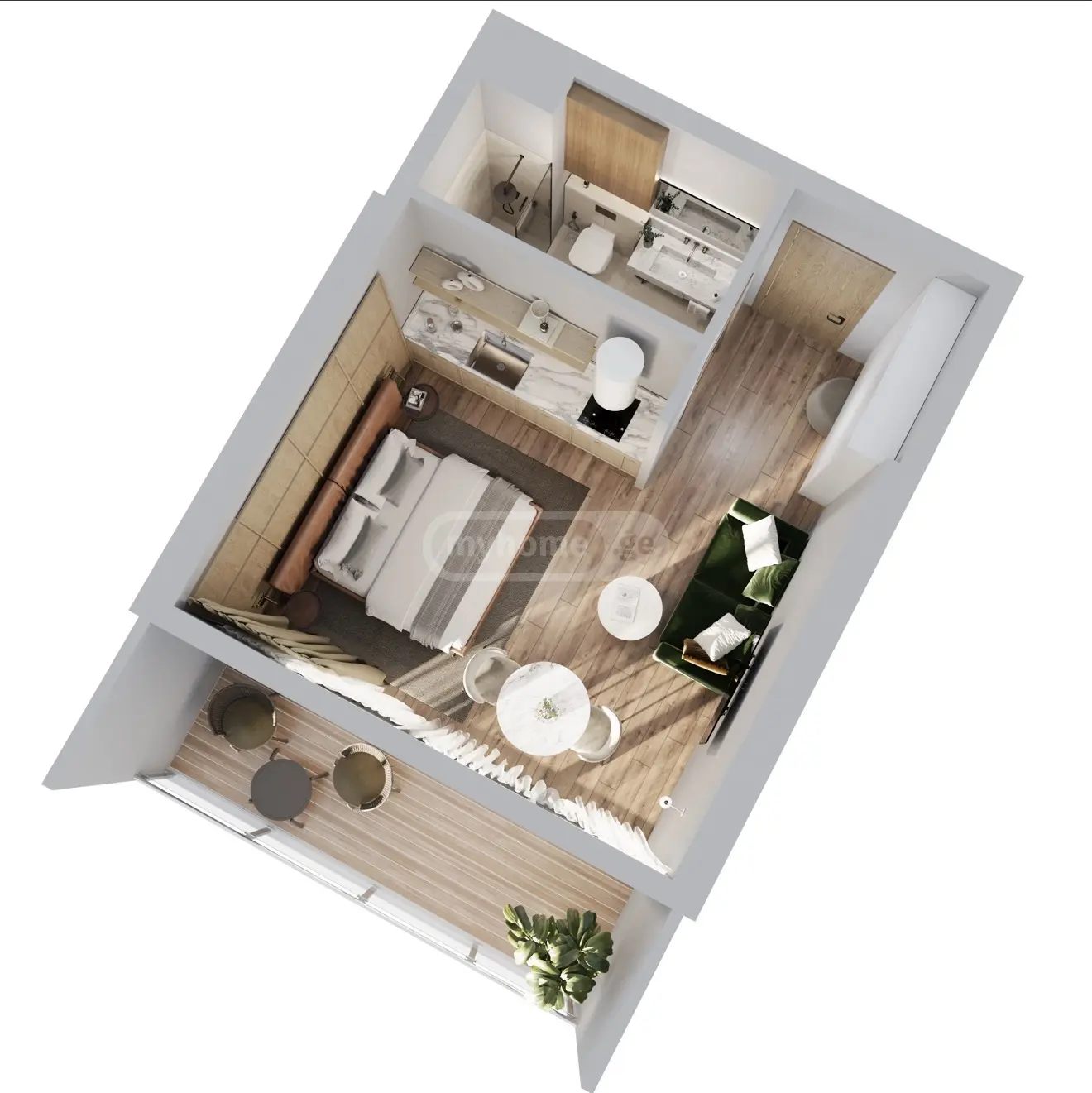 1 Room Apartment For Sale view 1