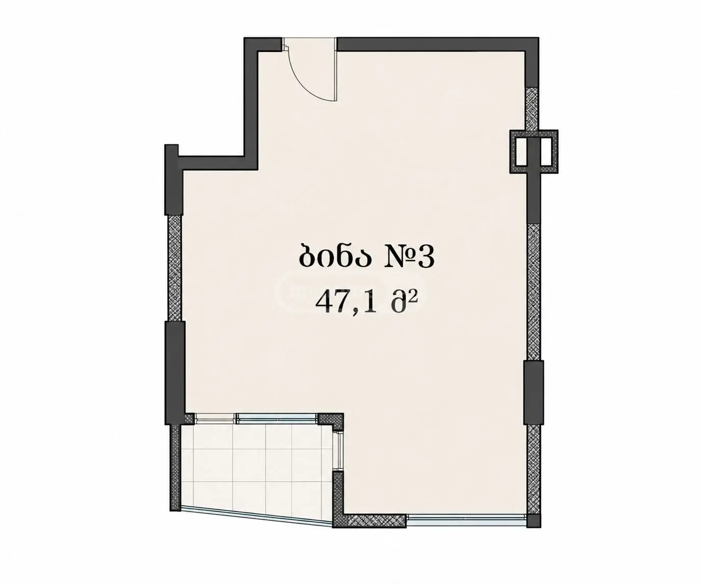 2 Room Apartment For Sale view 12