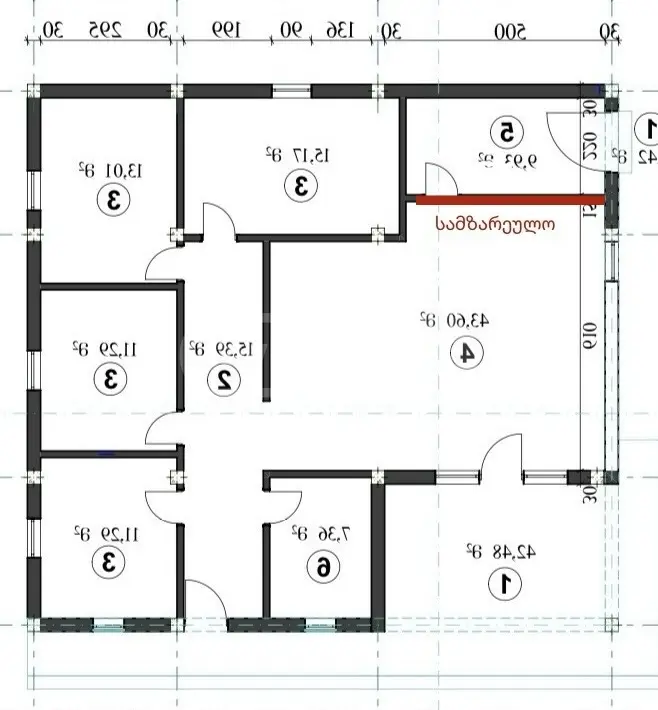 6 Room Private House For Sale view 7