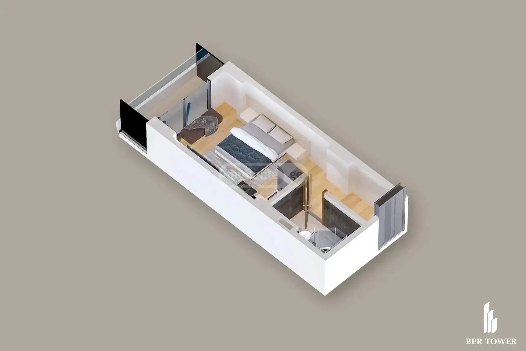 1 Room Apartment For Sale view 3