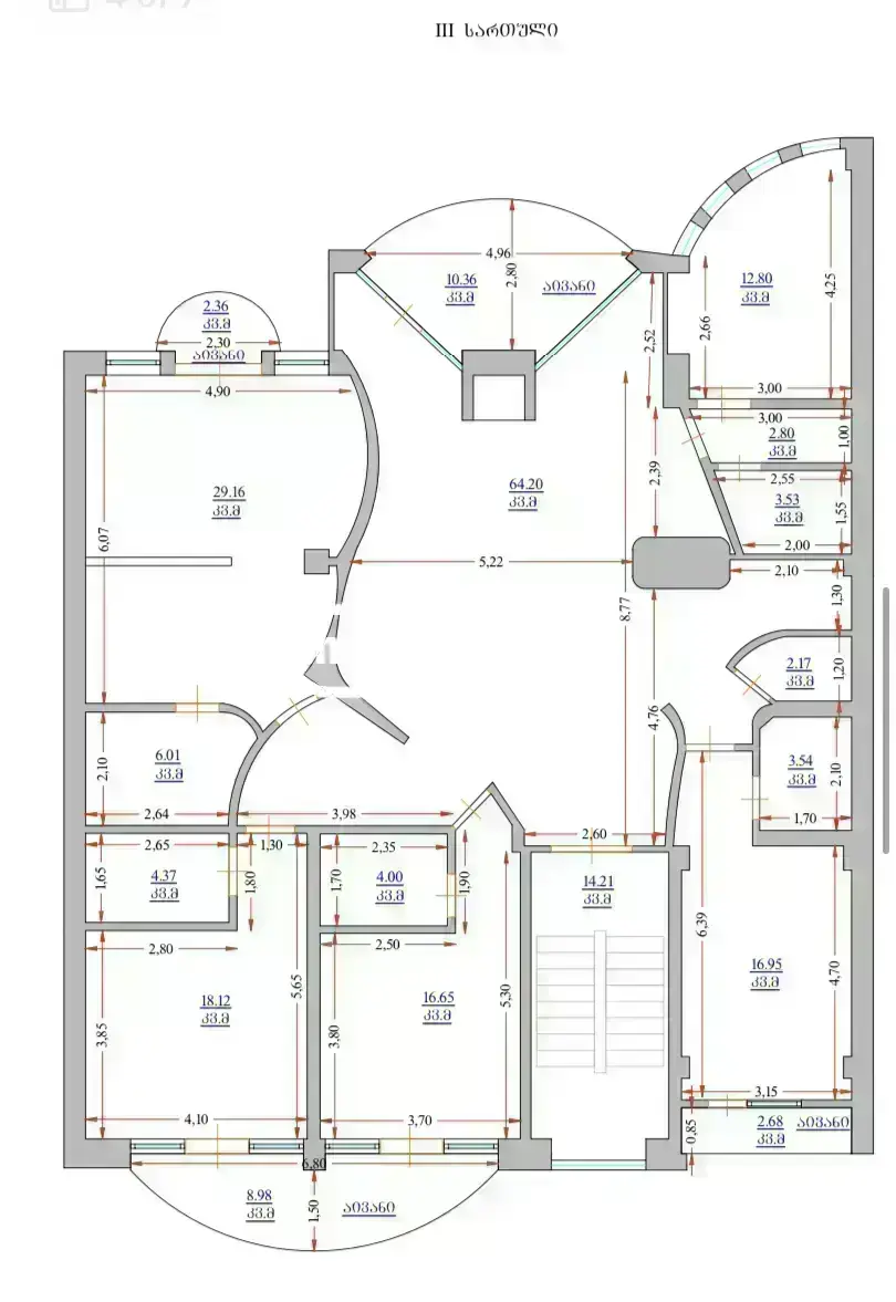 10+ Room Hotel For Rent In Vake view 9