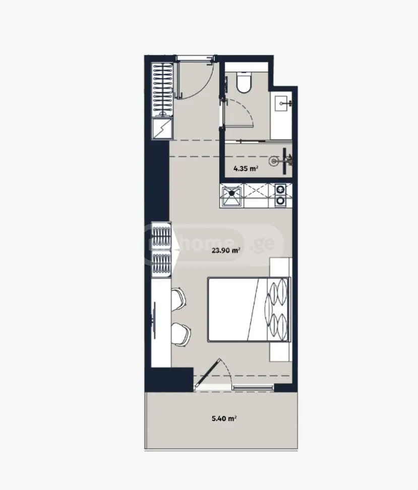1 Room Apartment For Sale view 1