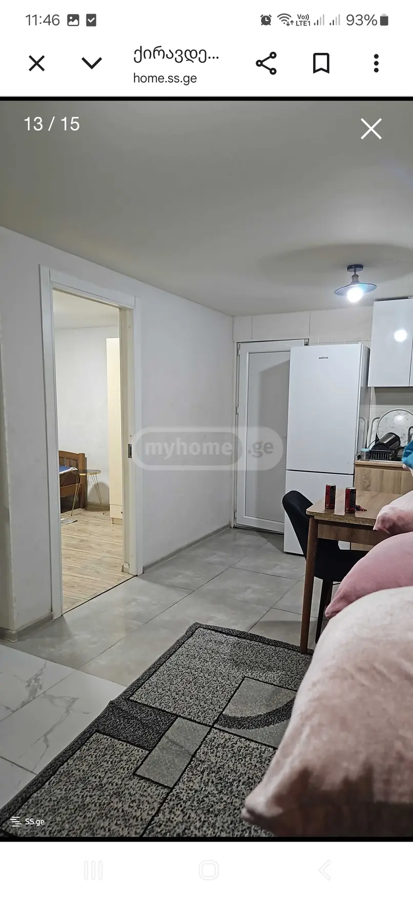 2 Room Private House For Rent In Saburtalo view 2