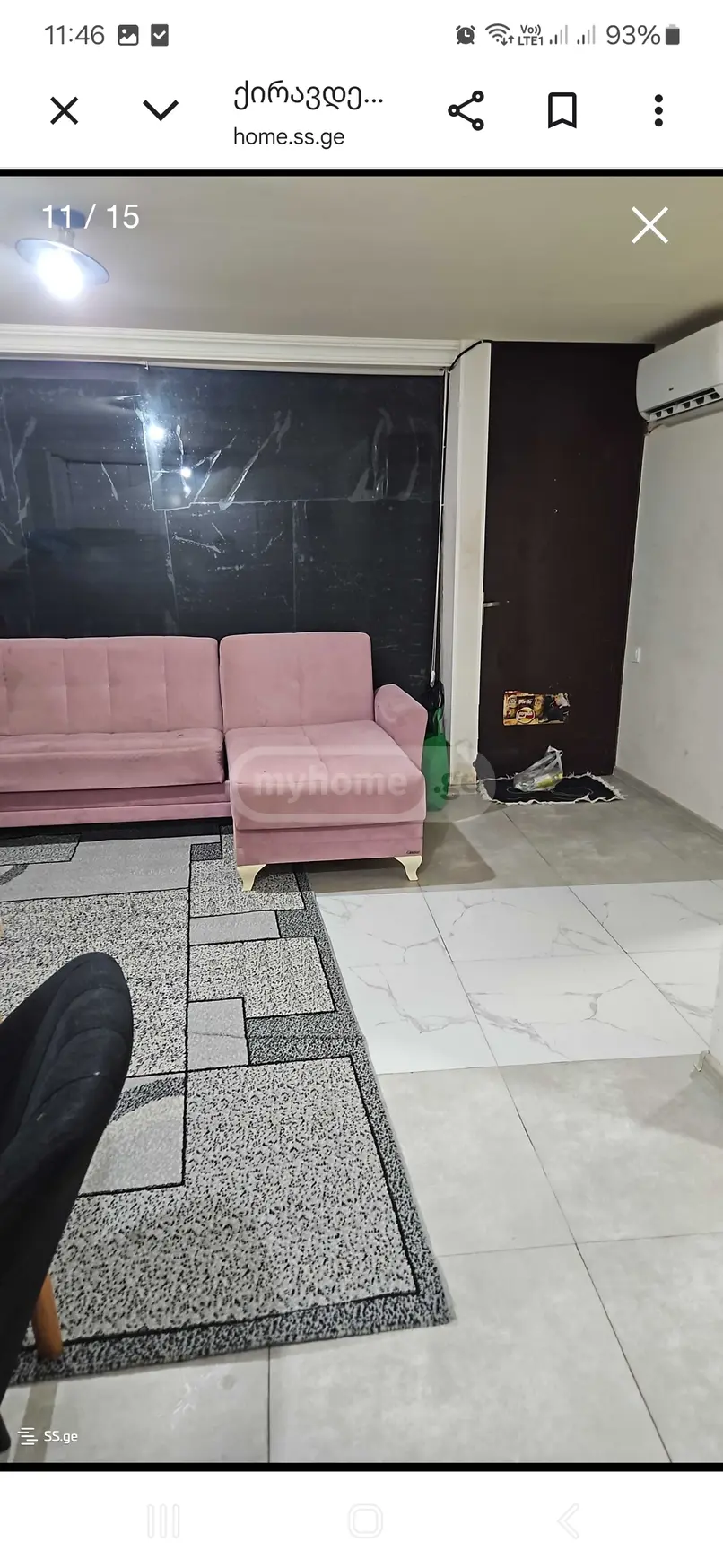 2 Room Private House For Rent In Saburtalo view 4