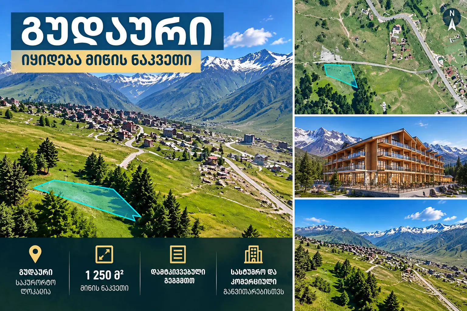 Non-Agricultural Plot For Sale In Gudauri view 1
