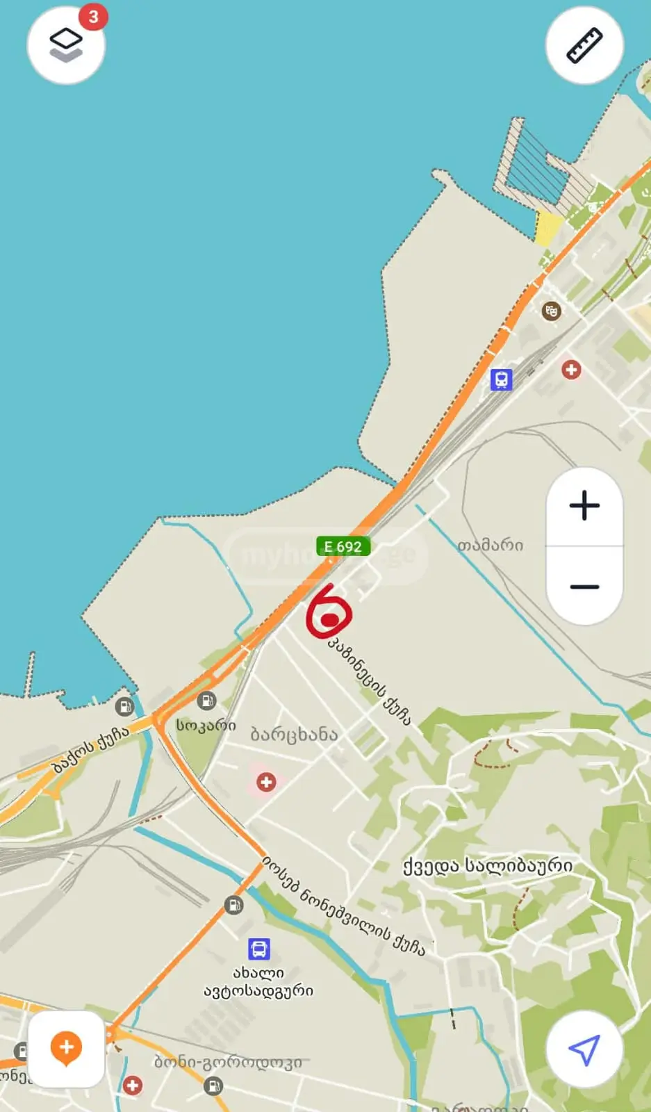Trade Commercial Area For Rent In Makhinjauri, In Batumi view 1