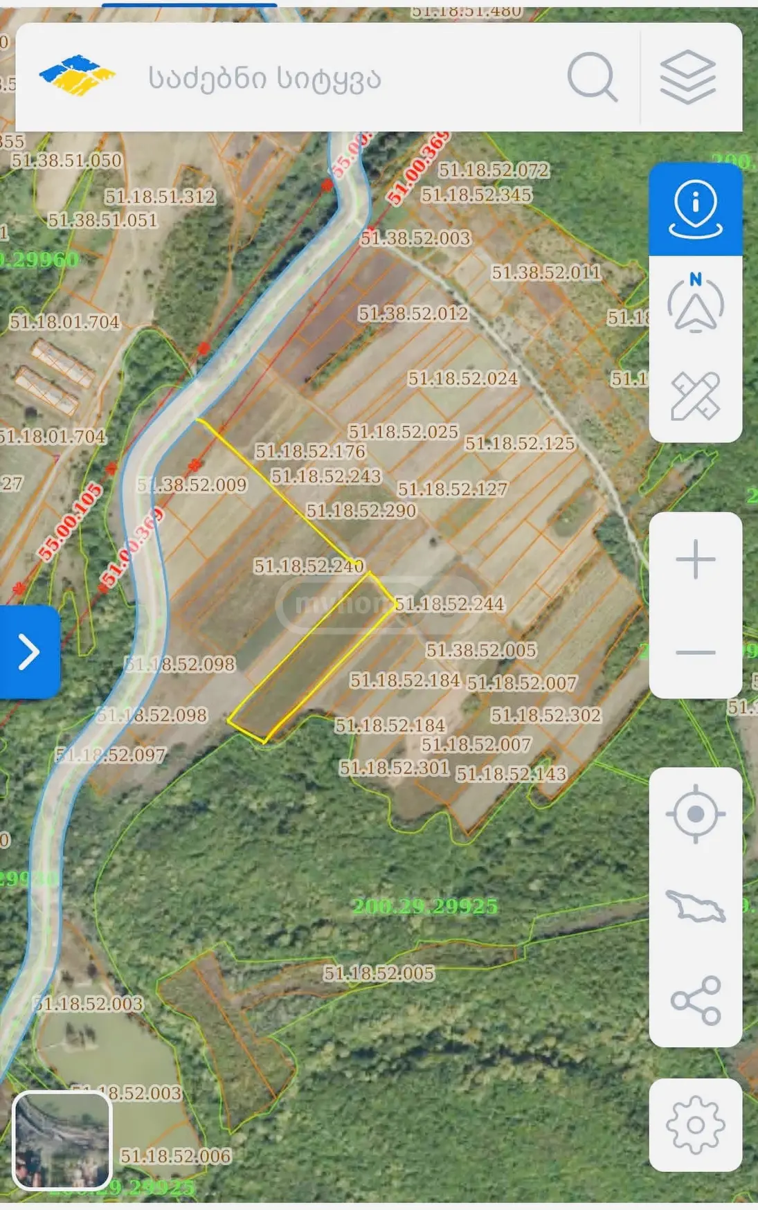 Agricultural Plot For Sale In Ziari, In Gurjaani Municipality view 2