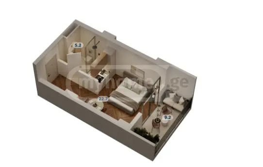 1 Room Apartment For Sale view 1