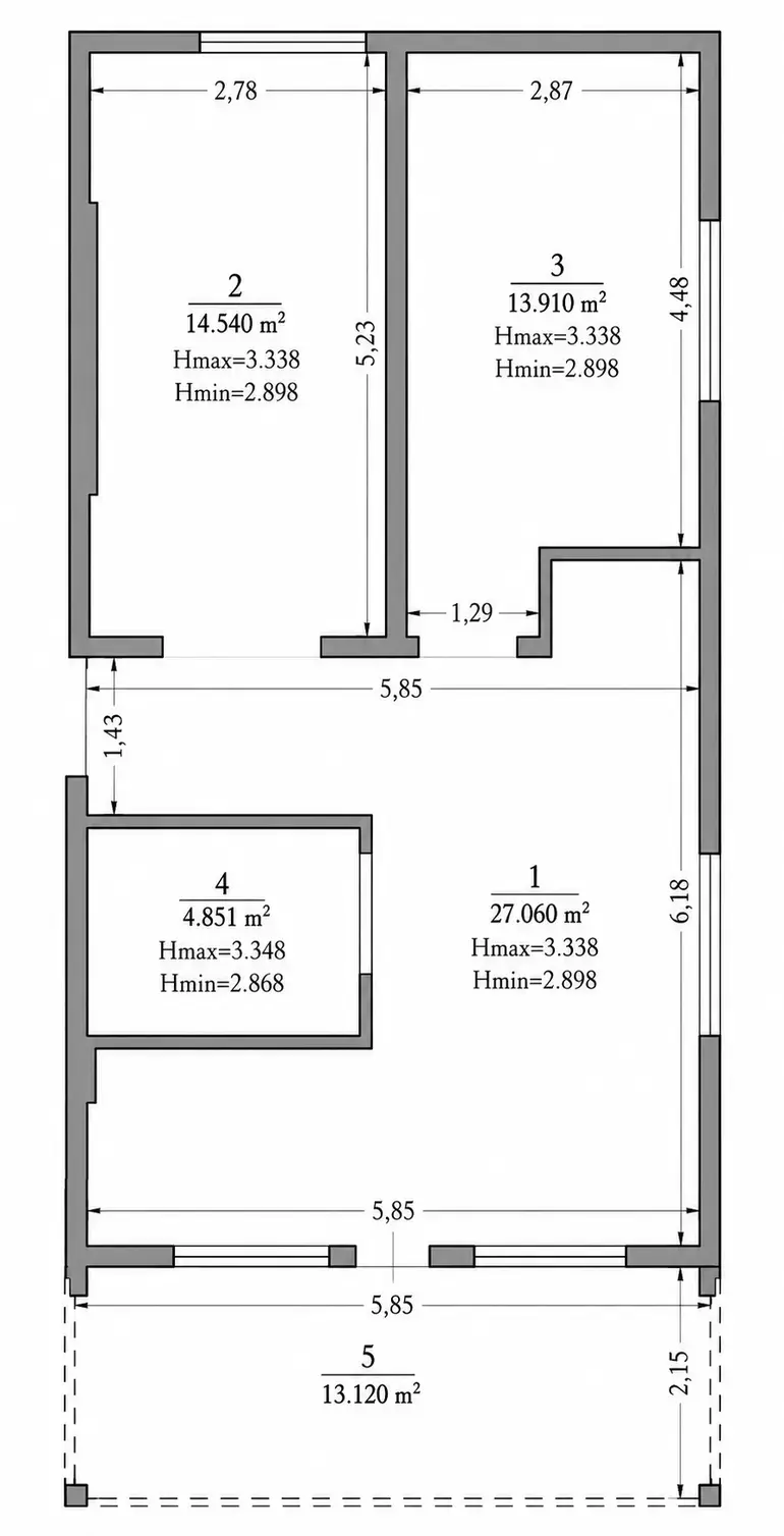 3 Room Apartment For Sale view 11